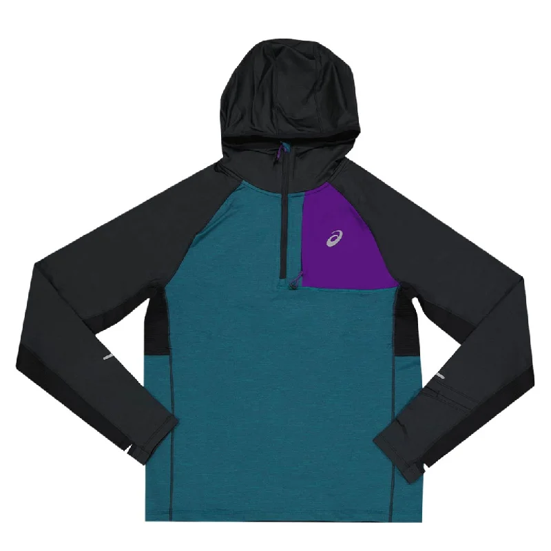 sock refunds summer -  Asics - Men's Winter Run Hoodie (2011C396 300)