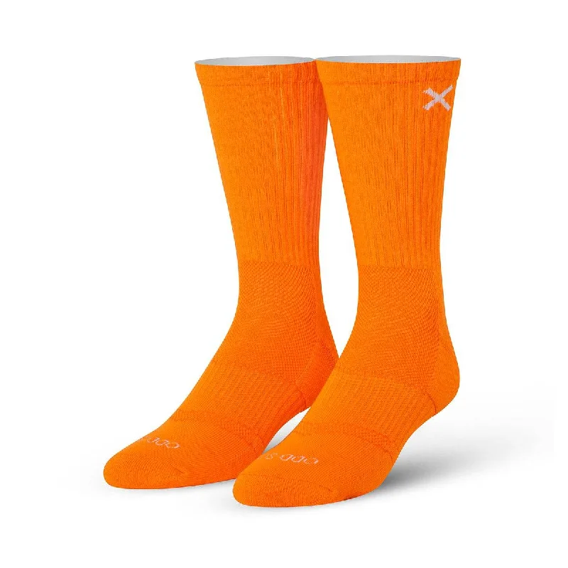 sock quality eco -  Basix Orange Men's Crew Socks