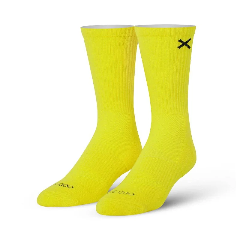 sock sales formal -  Basix Yellow Men's Crew Socks