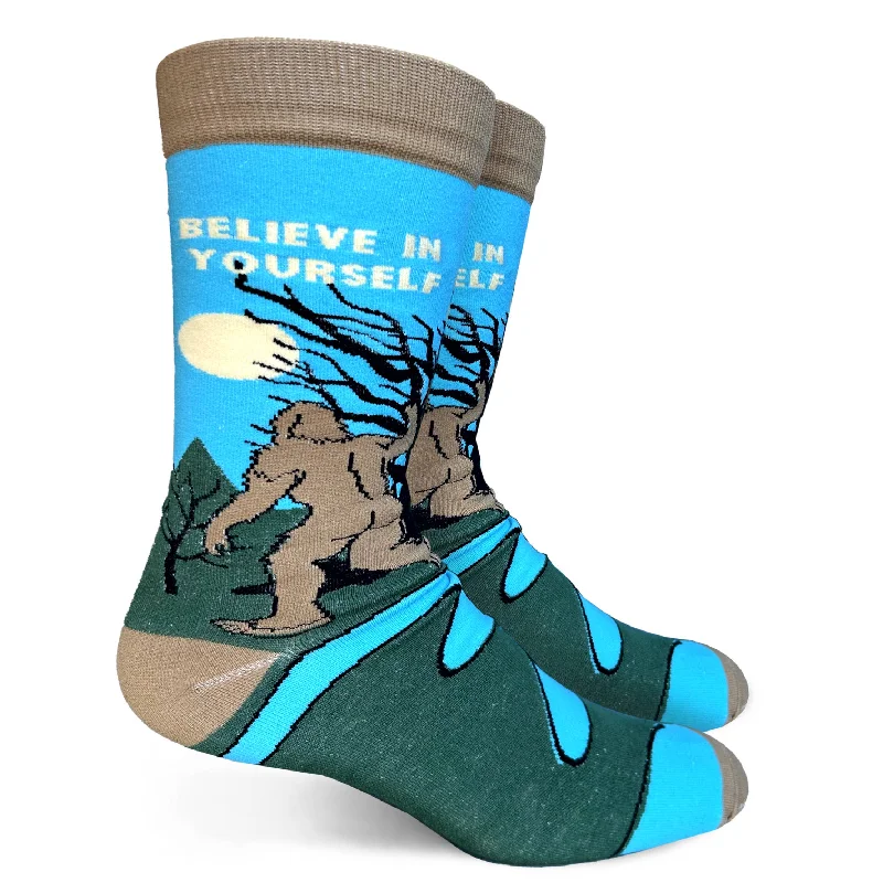 sock fashion casual -  Believe In Yourself Men's Crew