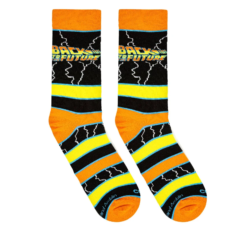 sock brands formal -  BTTF Stripes - Mens Crew Folded