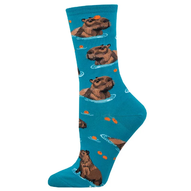 sock durability sports -  Capybara Chill - Cotton Crew