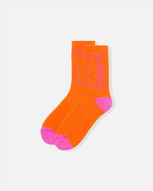 sock pairs winter -  C.EMPT Socks - Orange