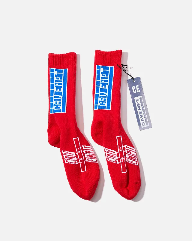 sock washing winter -  Cav Empt Socks - Red