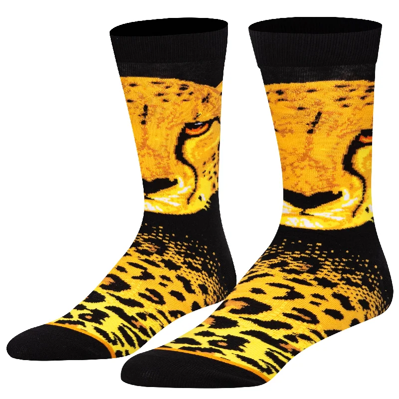 sock types formal -  Cheetah Men's Crew Socks