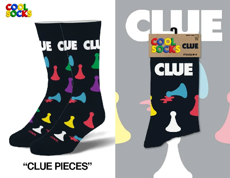 sock colors casual -  Clue Pieces - Mens Crew Folded