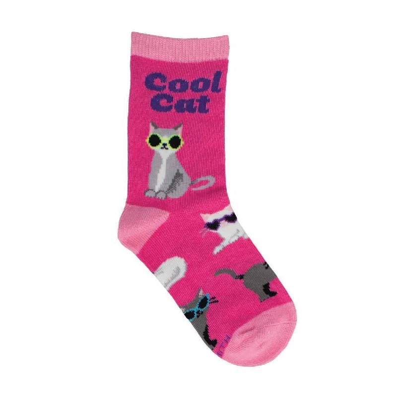 sock patterns casual -  Cool Cat - Cotton Crew