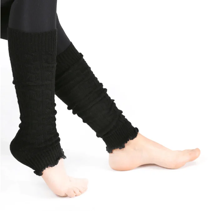 sock assortment casual -  Women's Black Wool Leg Warmers