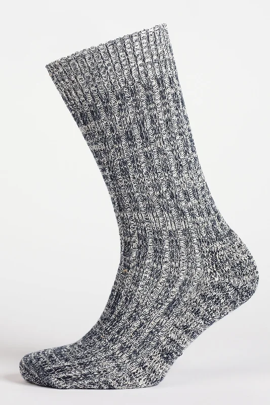 sock storage sports -  Cushioned Cotton Walking Sock - Slate Grey/White