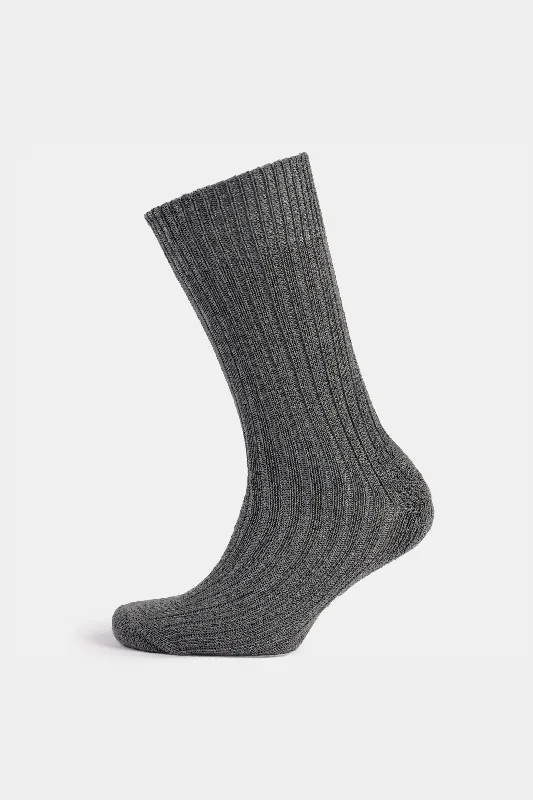 sock collections sports -  Cushioned Wool Walking Sock - Grey