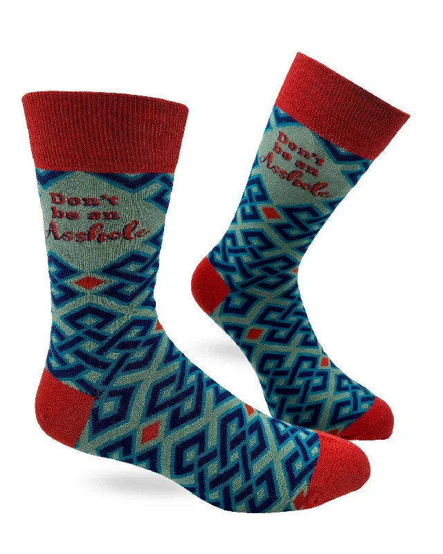 sock delivery sports -  Don't Be An Asshole Men's Novelty Crew Socks