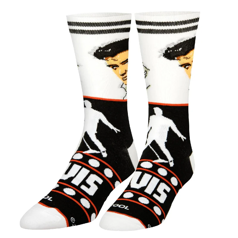 sock styles summer -  Elvis Glam Men's Crew Socks