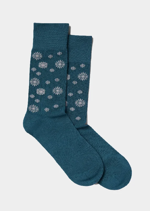 sock packaging winter -  Everyday Comfort Socks - Snowflakes Pattern