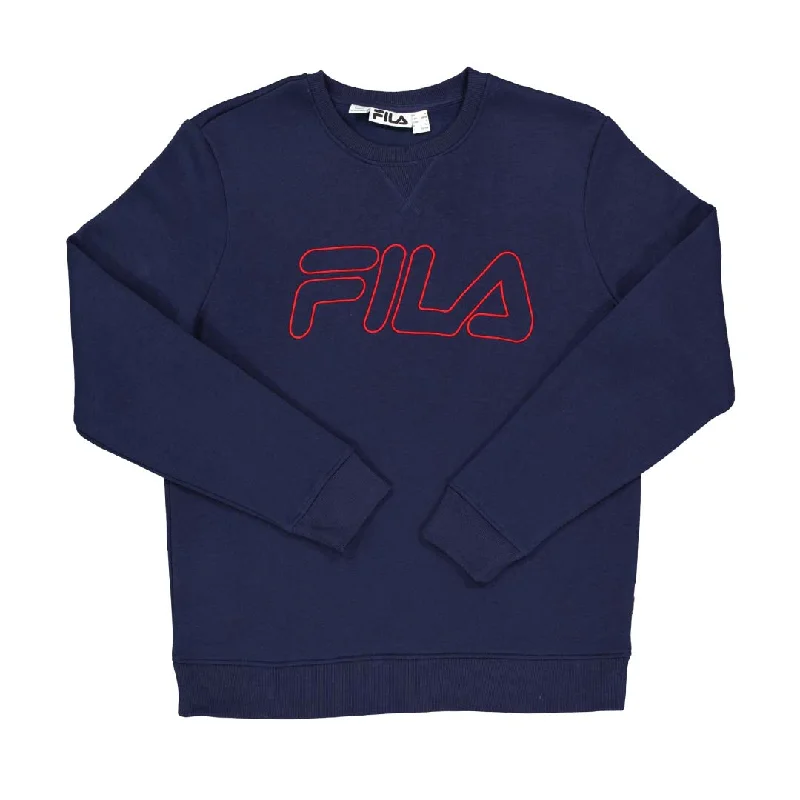 sock delivery summer -  FILA - Men's Outline Long Sleeves Crew (SM039623 412)