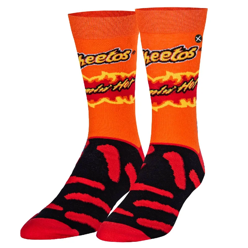 sock selection formal -  Flamin Hot Cheetos  Men's Crew Socks