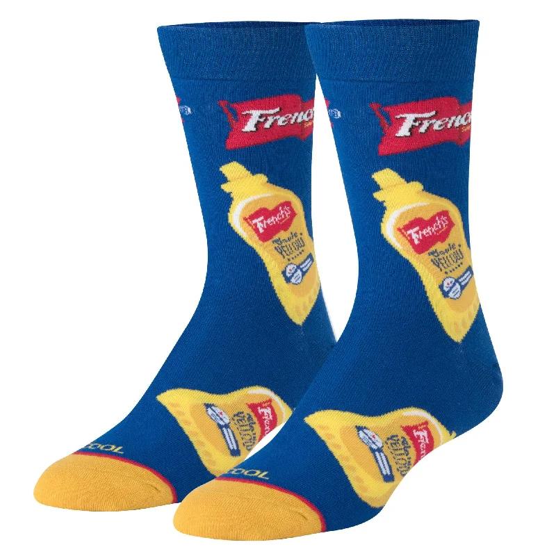 sock sizes casual -  French's Mustard Men's Crew Socks