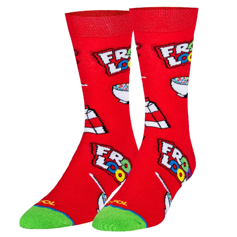 sock shipping sports -  Froot Loops Cereal Bowl Men's Crew Socks