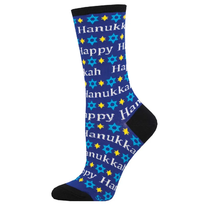 sock designs formal -  Happy Hanukkah - Cotton Crew