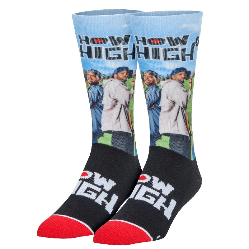 sock materials summer -  How High Men's Crew Socks