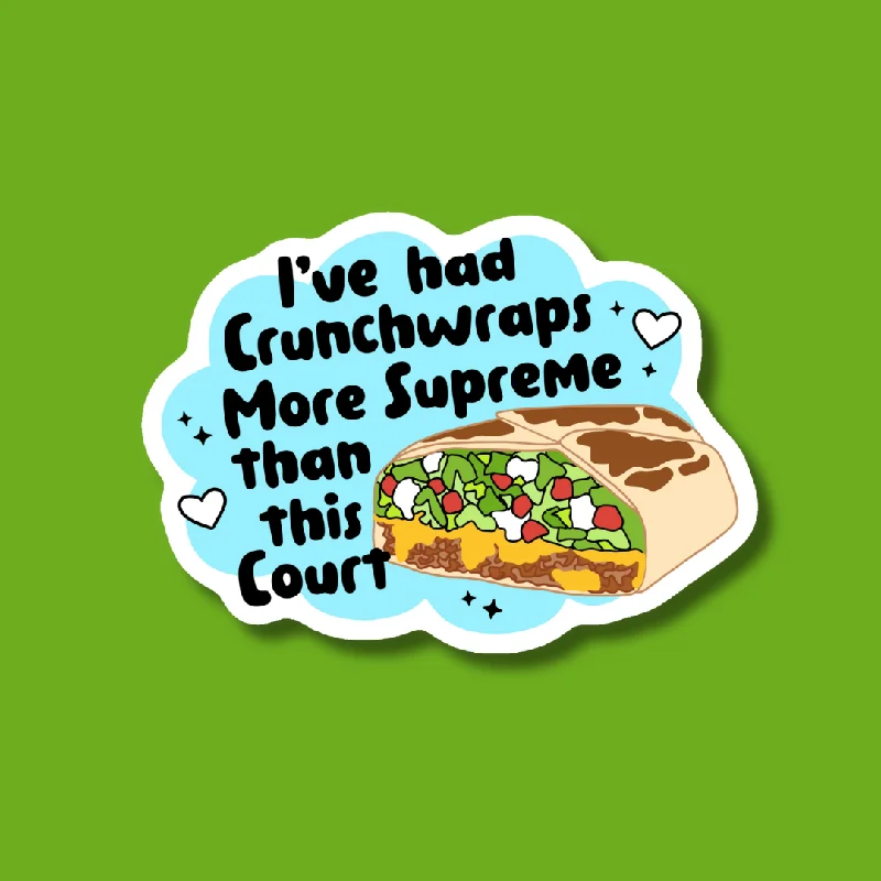 sock colors eco -  I've Had Crunchwraps More Supreme Than This Court Sticker