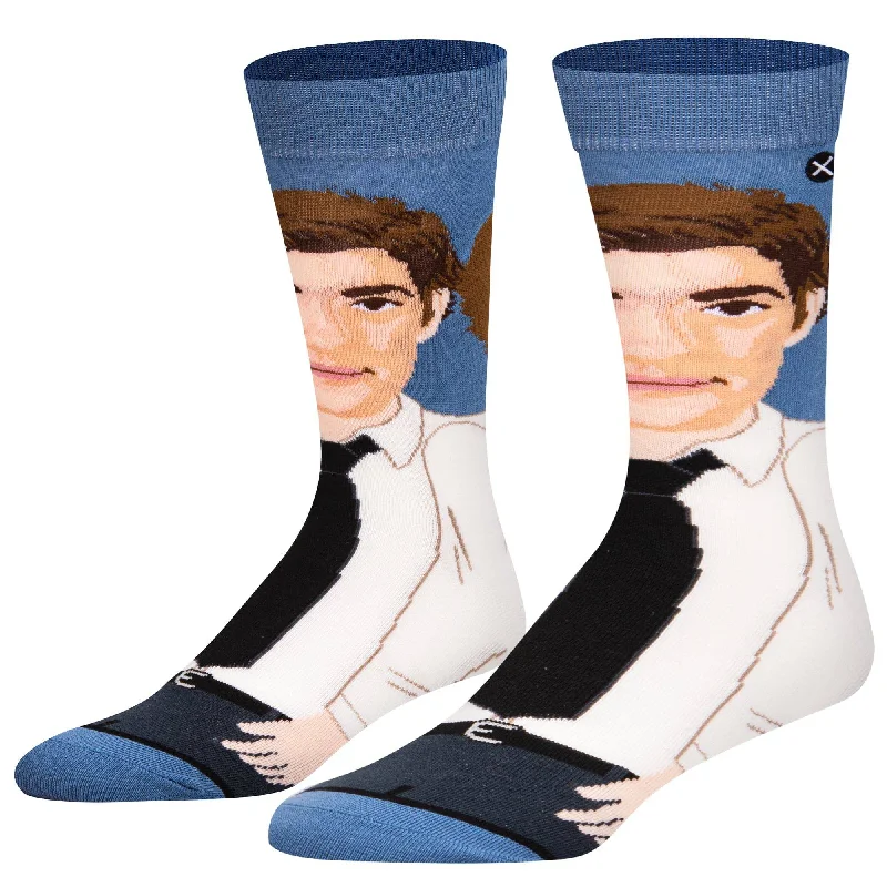 sock patterns sports -  Jim Halpert 360 Men's Crew Socks