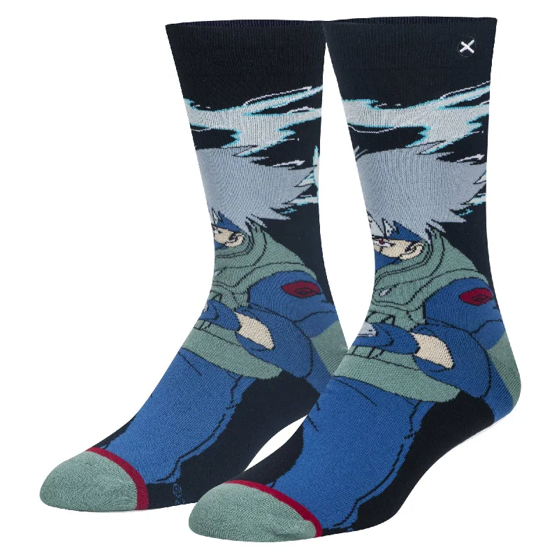 sock features sports -  Kakashi Men's Crew Socks