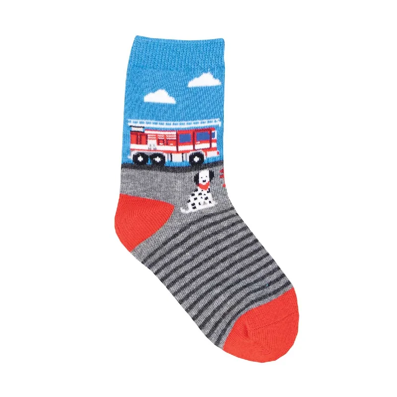 sock quality casual -  Fire Engine - Cotton Crew