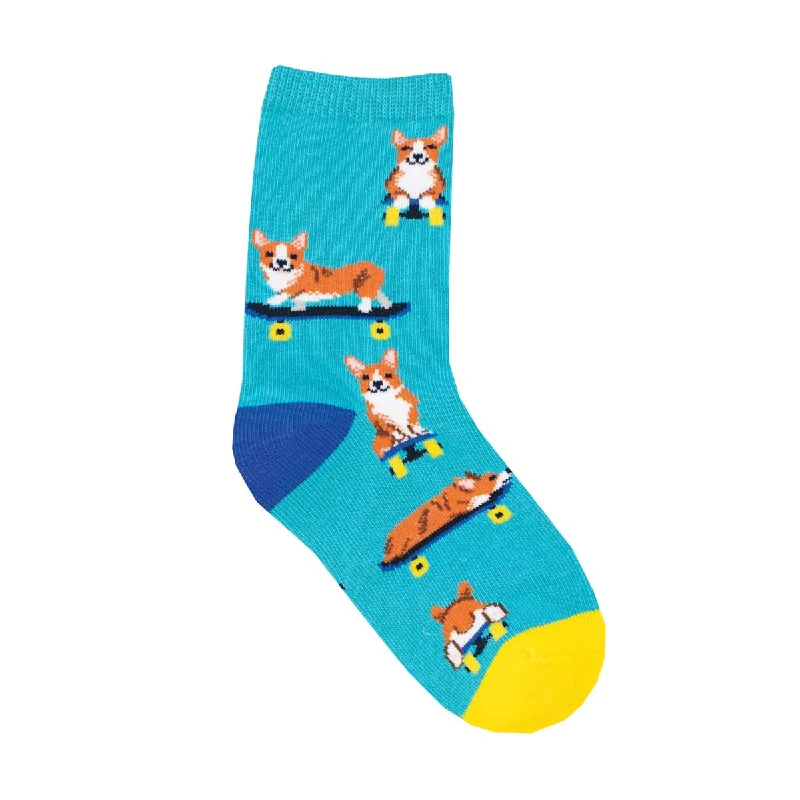 sock storage casual -  Skater Corgi - Cotton Crew