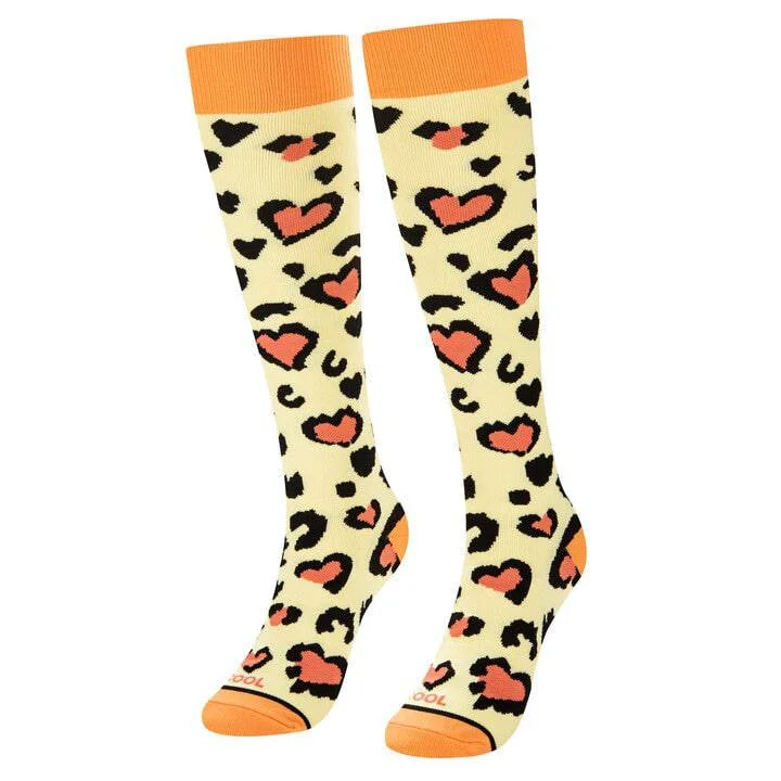 sock collections formal -  Leopard Hearts Compression Socks