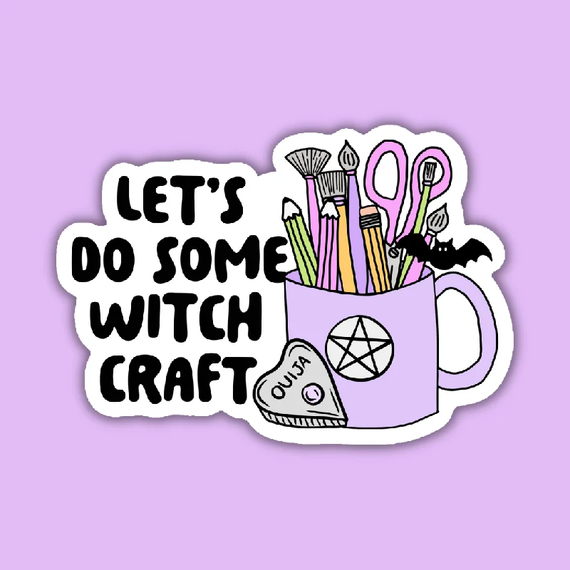 sock types eco -  Let's Do Some Witch Craft Sticker