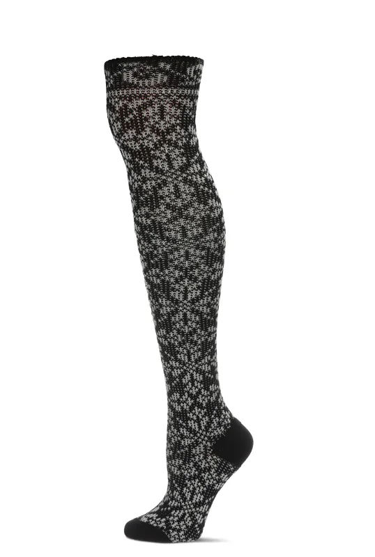 sock deals eco -  Memoi - Over the Knee - Brussels Lace/Black