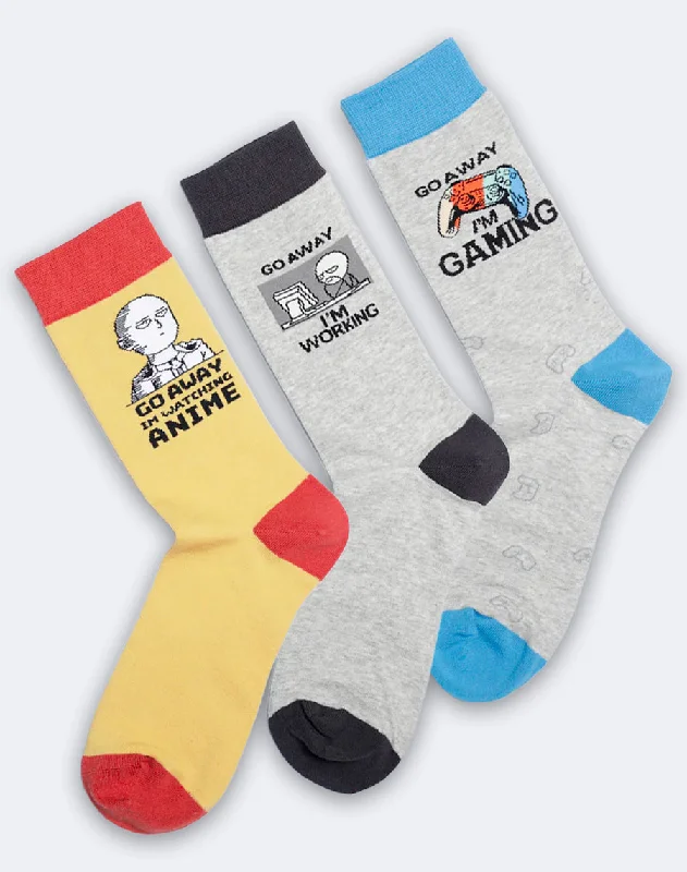 sock promotions sports -  Men's Do Not Disturb Crew Socks Pack | 3-Pair Bundle