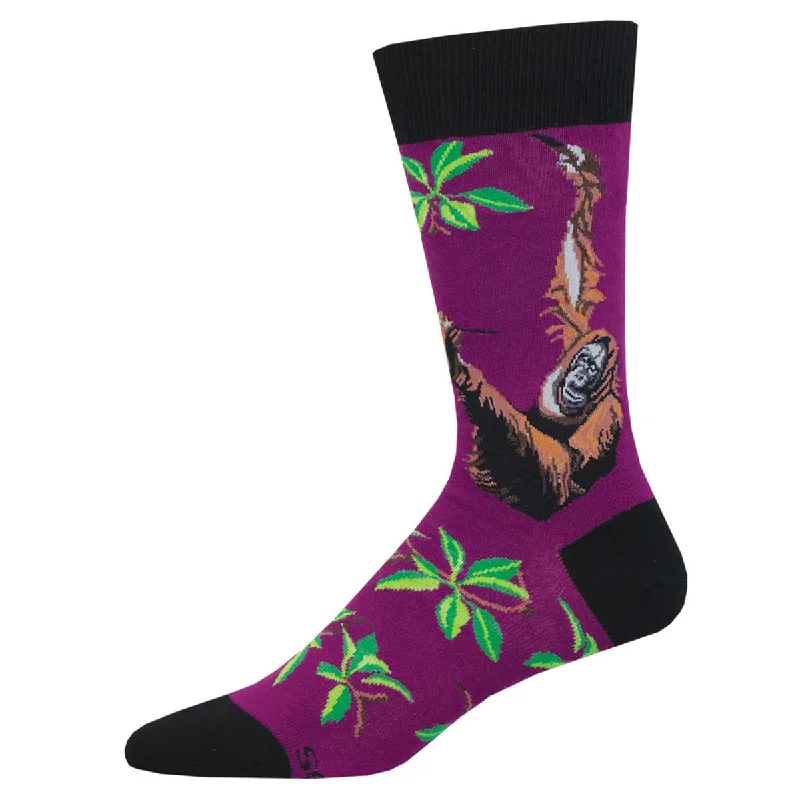 sock designs sports -  Orangutan - Cotton Crew