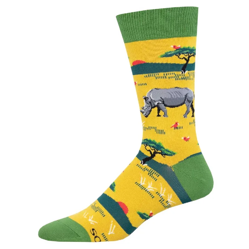 sock materials sports -  Rhinoceros - Cotton Crew