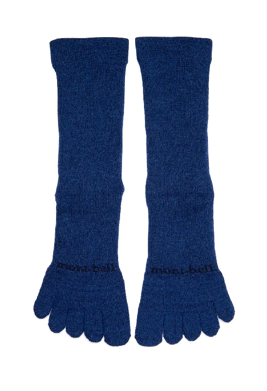 sock inventory sports -  Montbell Merino Wool Trekking 5 Toe Socks - Indigo