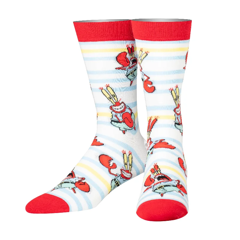 sock pairs eco -  Mr. Krabs Men's Crew Socks