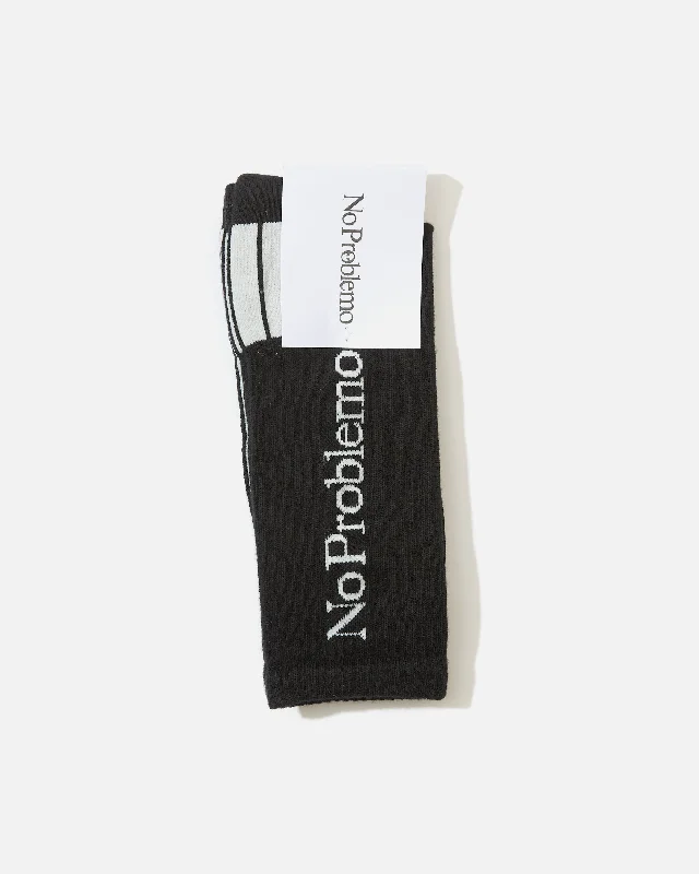 sock collections winter -  No Problemo Socks - Black