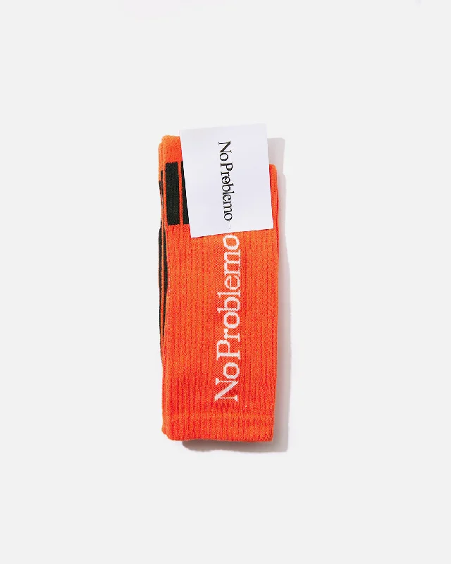 sock warranty winter -  No Problemo Socks - Orange