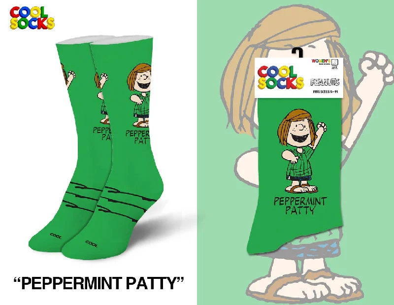 sock benefits casual -  Peppermint Patty - Womens Crew Folded