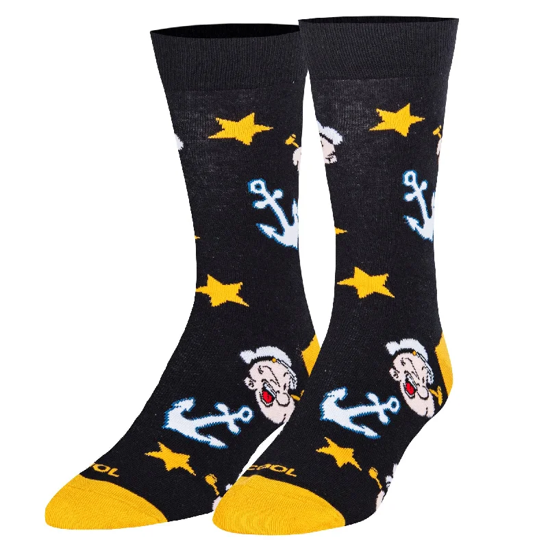 sock colors winter -  Popeye Anchor Toss  Men's Crew Socks