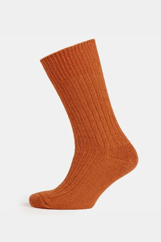 sock inventory eco -  Premium Cotton Sock Rib - Cinnamon