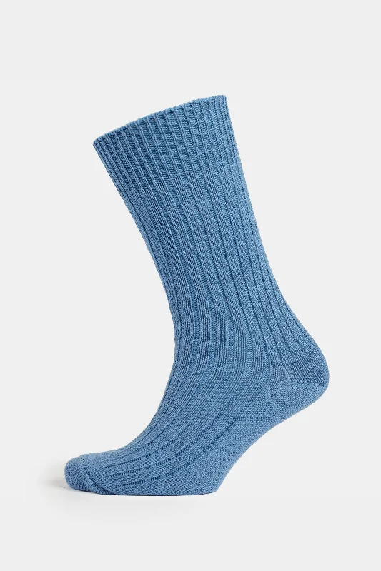 sock assortment eco -  Premium Cotton Sock Rib - RAF Blue