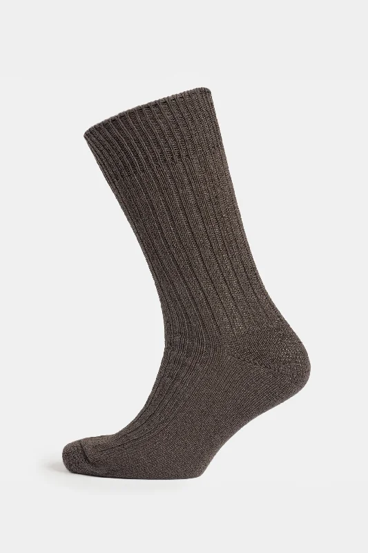 sock designs winter -  Premium Cotton Sock Rib - Slate Grey