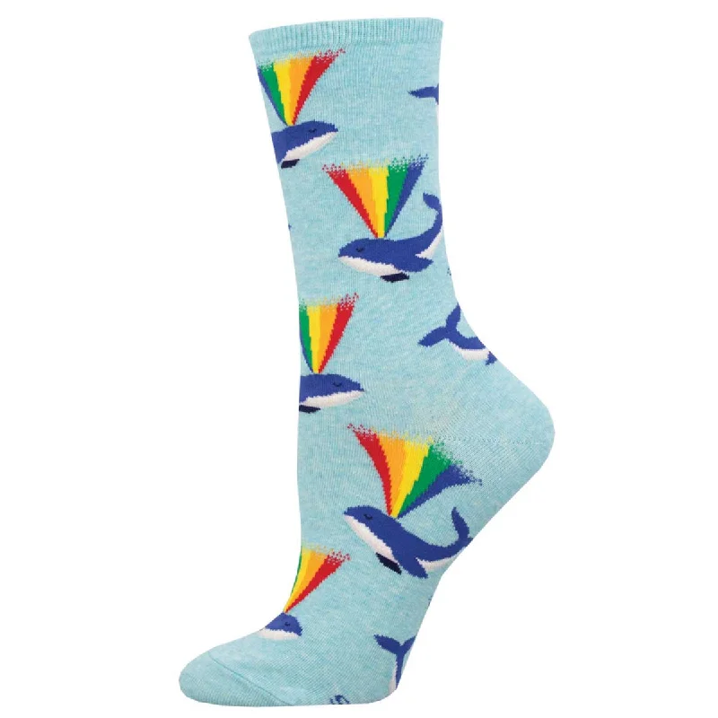 sock brands sports -  Rainbow Whale - Cotton Crew