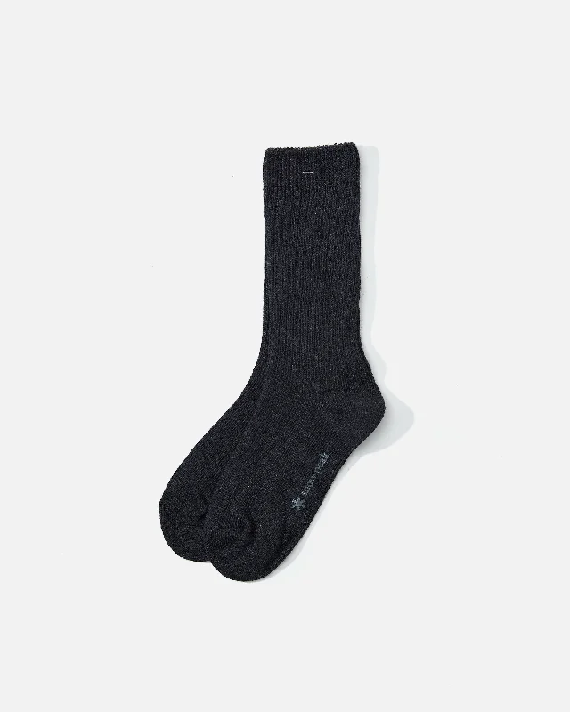 sock features winter -  Recycled Cotton Socks - Black