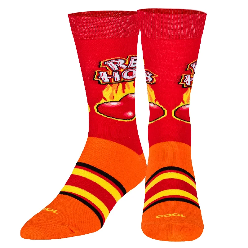 sock promotions formal -  Red Hots - Mens Crew Folded - Cool Socks