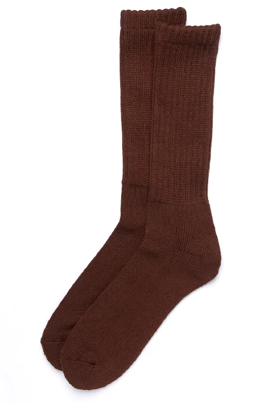 sock assortment casual -  ROTOTO Loose Pile Socks - Chocolate