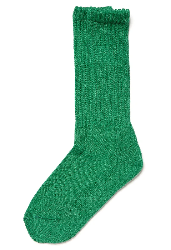 sock care summer -  ROTOTO Loose Pile Socks - Green