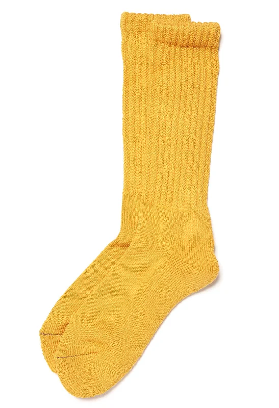 sock comfort summer -  ROTOTO Loose Pile Socks - Yellow