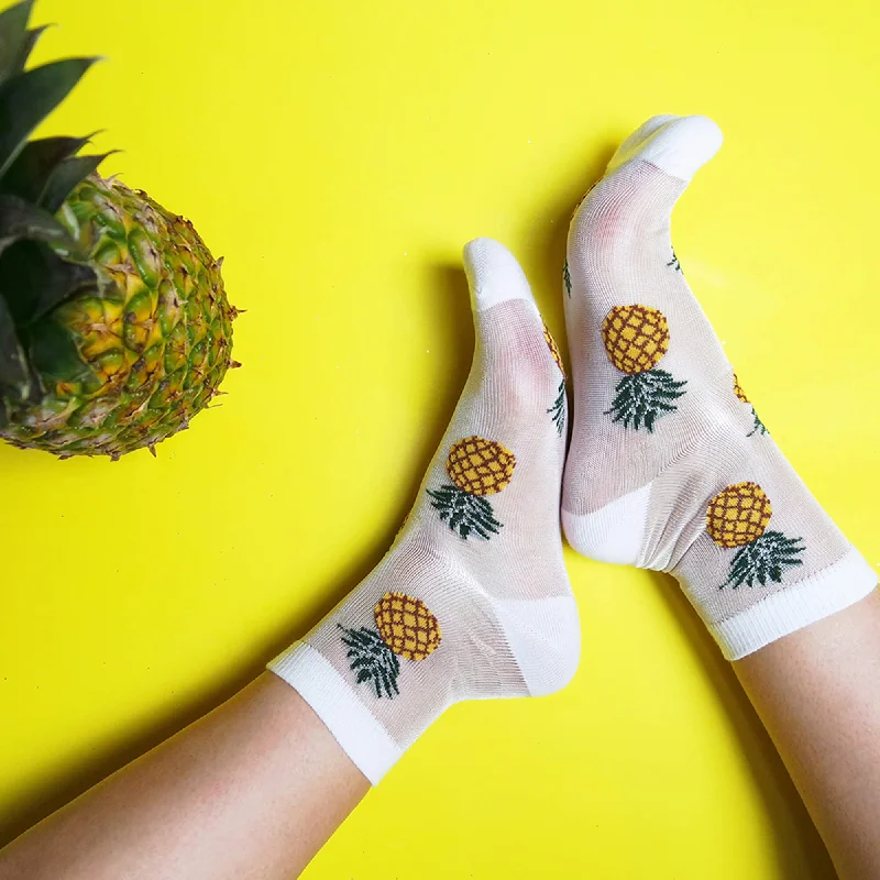 sock discounts sports -  Sheer Pineapple  Socks